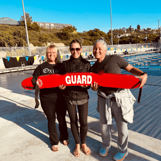 Krista and her team completing their life guard certification